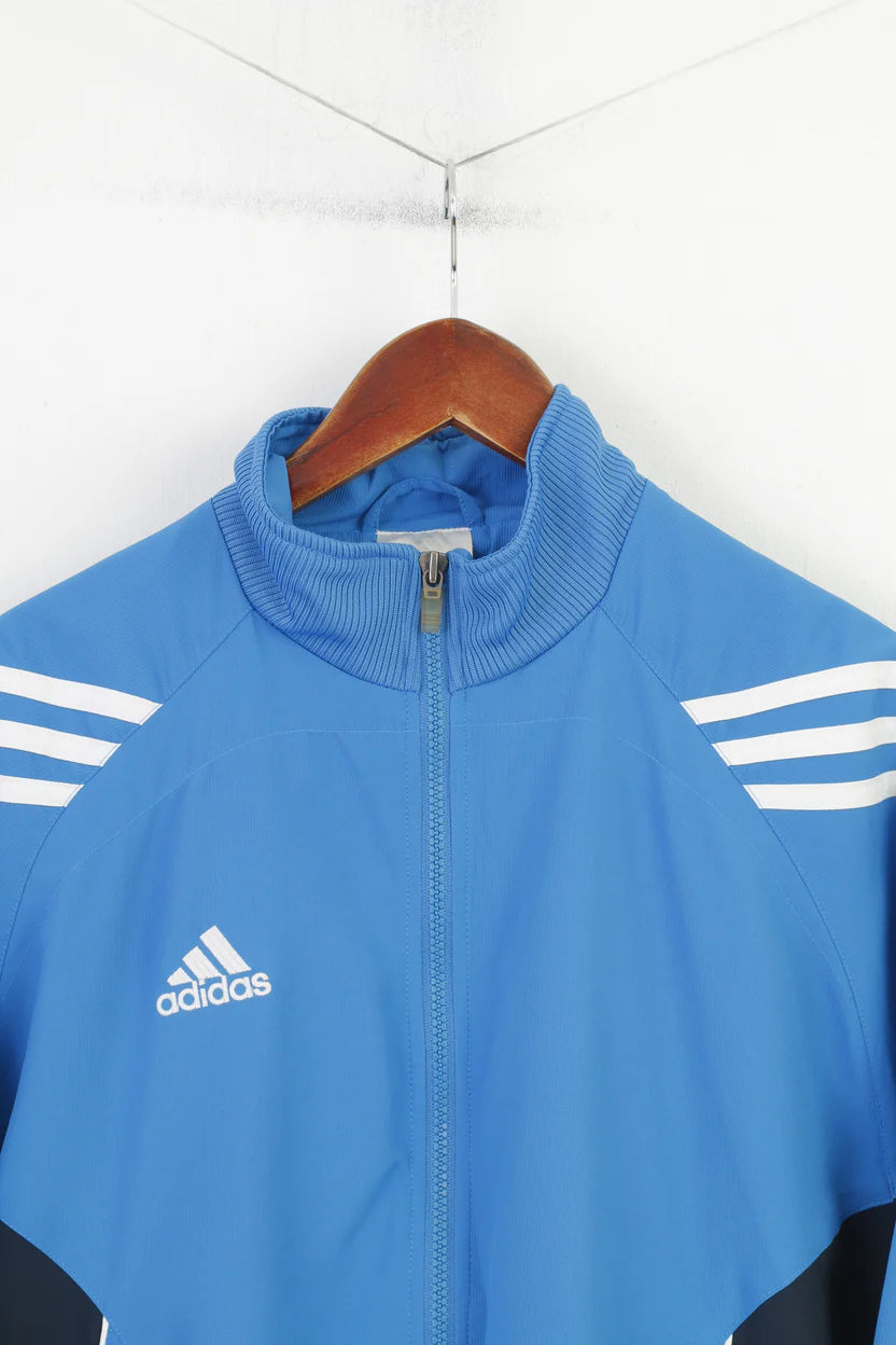 Archive Adidas Track Jacket | 90s-Era Color Block Shell | Blue | Men's M / L