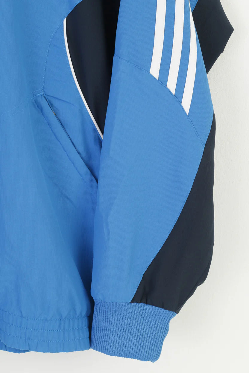 Archive Adidas Track Jacket | 90s-Era Color Block Shell | Blue | Men's M / L